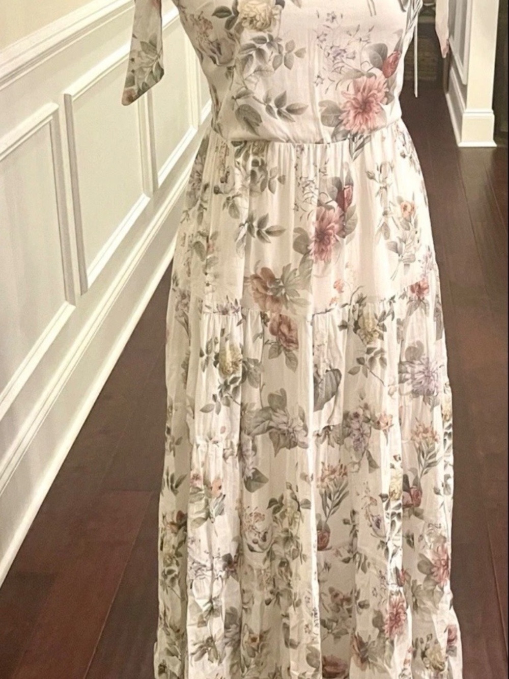 Alice + Olivia Monnie Maxi Dress Floral Sweet Nothings Fairytale Easy Luxury 6 - Picture 5 of 16